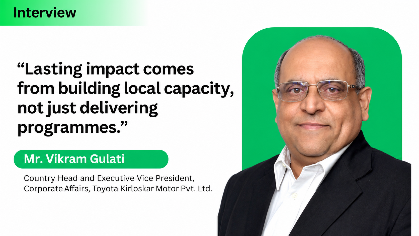 Rethinking Corporate Social Responsibility: Toyota Kirloskar Motor’s Focus on Lasting Community Impact
